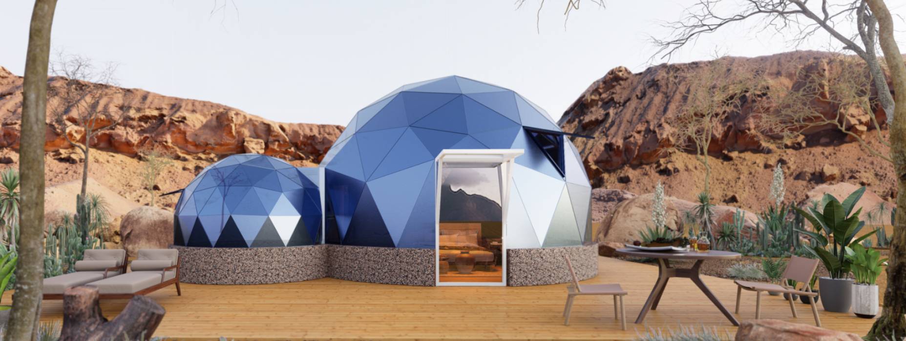 德江县球形智能光伏玻璃星空房